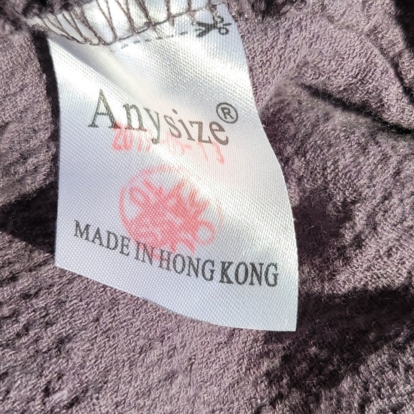 Anysize Spring Summer Soft Linen Cotton Lantern Loose Dress Size Large  Gray - Picture 6 of 7